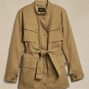 Women's Banana Republic Lorraine Khaki / Tan Utility Jacket - XS Petite